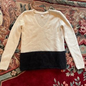 Club Monaco, black and white sweater
